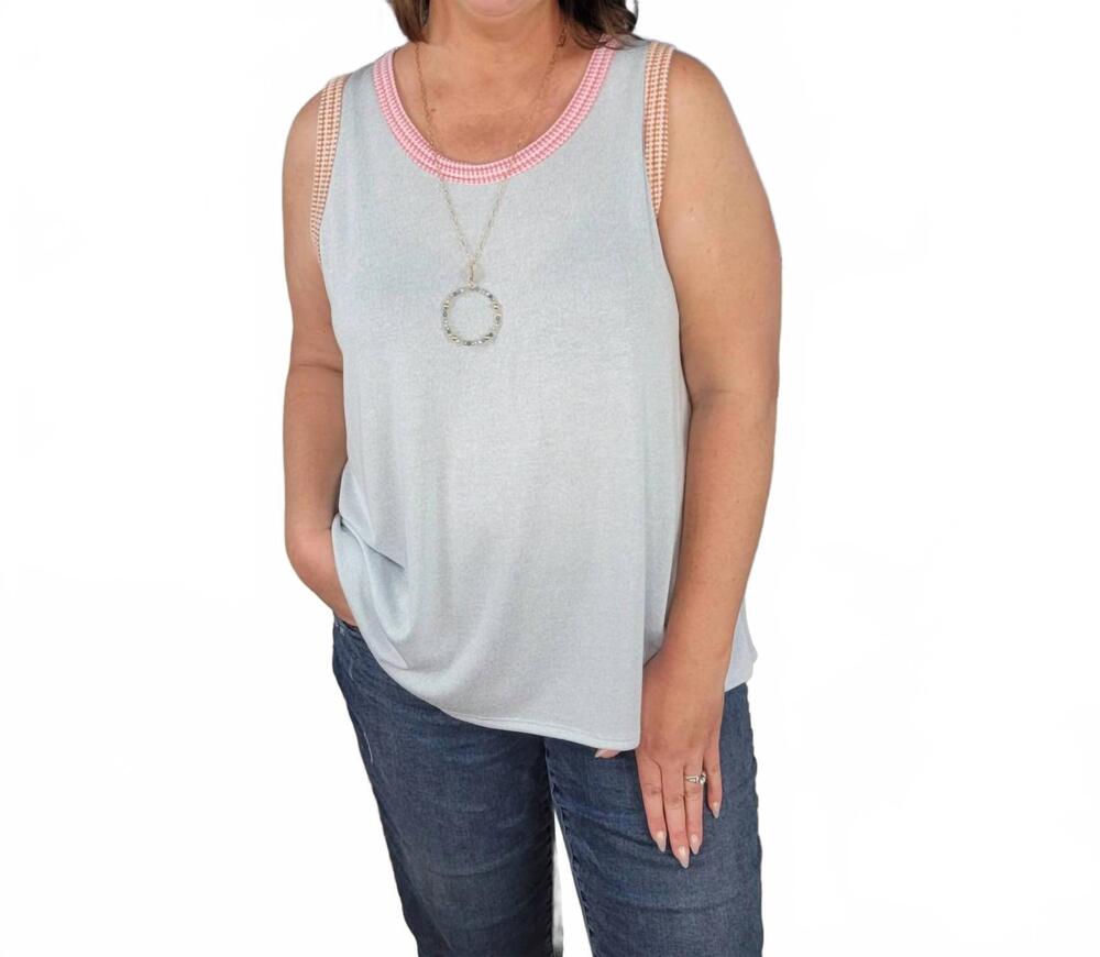 NEW ROUSSEAU vida tank top in light blue